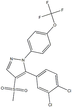 5-(3,4-dichlorophenyl)-4-(methylsulfonyl)-1-[4-(trifluoromethoxy)phenyl]-1H-pyrazole