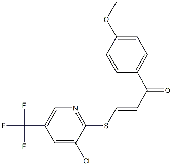 3-{[3-chloro-5-(trifluoromethyl)-2-pyridyl]thio}-1-(4-methoxyphenyl)prop-2-en-1-one