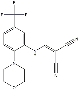 2-{[2-morpholino-5-(trifluoromethyl)anilino]methylidene}malononitrile