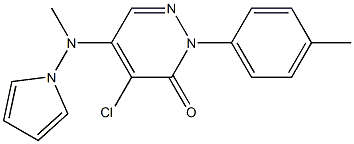 4-chloro-2-(4-methylphenyl)-5-[methyl(1H-pyrrol-1-yl)amino]-2,3-dihydropyridazin-3-one