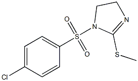1-[(4-chlorophenyl)sulfonyl]-2-(methylthio)-4,5-dihydro-1H-imidazole