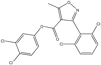 3,4-dichlorophenyl 3-(2,6-dichlorophenyl)-5-methylisoxazole-4-carboxylate