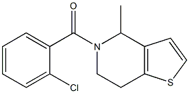 (2-chlorophenyl)(4-methyl-4,5,6,7-tetrahydrothieno[3,2-c]pyridin-5-yl)metha none