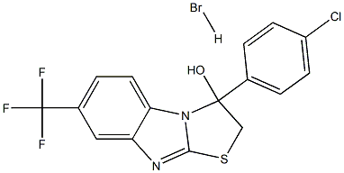 3-(4-chlorophenyl)-7-(trifluoromethyl)-2,3-dihydrobenzo[4,5]imidazo[2,1-b][1,3]thiazol-3-ol hydrobromide