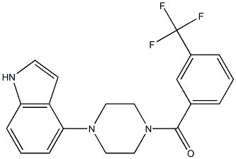 [4-(1H-indol-4-yl)piperazino][3-(trifluoromethyl)phenyl]methanone