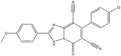 7-(4-chlorophenyl)-2-(4-methoxyphenyl)-5-oxo-3,5-dihydro[1,2,4]triazolo[1,5-a]pyridine-6,8-dicarbonitrile