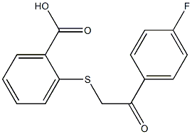 2-{[2-(4-fluorophenyl)-2-oxoethyl]thio}benzoic acid