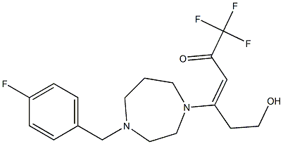 1,1,1-trifluoro-4-[4-(4-fluorobenzyl)-1,4-diazepan-1-yl]-6-hydroxyhex-3-en-2-one
