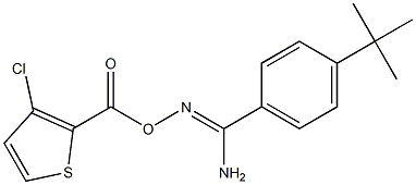 O1-[(3-chloro-2-thienyl)carbonyl]-4-(tert-butyl)benzene-1-carbohydroximamide
