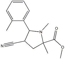 methyl 4-cyano-1,2-dimethyl-5-(2-methylphenyl)-2-pyrrolidinecarboxylate