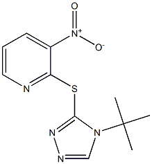 2-{[4-(tert-butyl)-4H-1,2,4-triazol-3-yl]thio}-3-nitropyridine