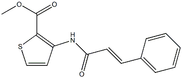methyl 3-(cinnamoylamino)thiophene-2-carboxylate