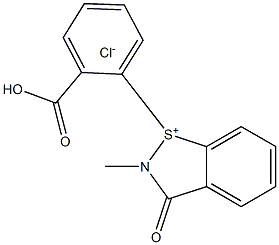 1-(2-carboxyphenyl)-2-methyl-3-oxo-2,3-dihydrobenzo[d]isothiazol-1-ium chloride