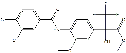 methyl 2-{4-[(3,4-dichlorobenzoyl)amino]-3-methoxyphenyl}-3,3,3-trifluoro-2-hydroxypropanoate