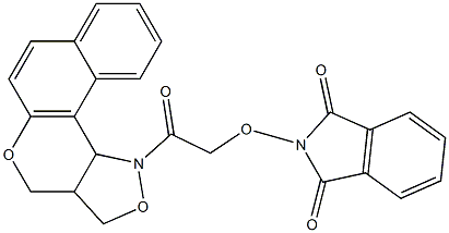 2-{2-[3a,11c-dihydro-3H-benzo[5,6]chromeno[4,3-c]isoxazol-1(4H)-yl]-2-oxoethoxy}-1H-isoindole-1,3(2H)-dione Structure