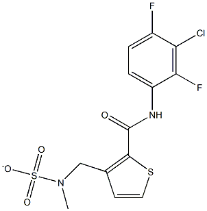 2-[(3-chloro-2,4-difluoroanilino)carbonyl]-3-thienyl-N,N-dimethylsulfamate