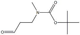 tert-butyl 2-formylethylmethylcarbamate Structure