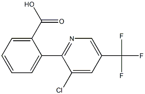 2-(3-chloro-5-(trifluoromethyl)pyridin-2-yl)benzoic acid Structure
