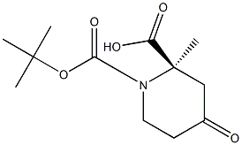 (R)-1-tert-butyl 2-methyl 4-oxopiperidine-1,2-dicarboxylate Structure
