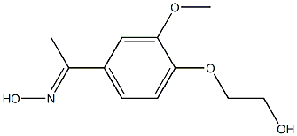 (1E)-1-[4-(2-hydroxyethoxy)-3-methoxyphenyl]ethanone oxime