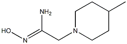 (1Z)-N'-hydroxy-2-(4-methylpiperidin-1-yl)ethanimidamide