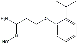 (1Z)-N'-hydroxy-3-(2-isopropylphenoxy)propanimidamide