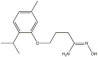 (1Z)-N'-hydroxy-4-(2-isopropyl-5-methylphenoxy)butanimidamide