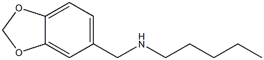 (2H-1,3-benzodioxol-5-ylmethyl)(pentyl)amine Structure