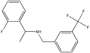 [1-(2-fluorophenyl)ethyl]({[3-(trifluoromethyl)phenyl]methyl})amine