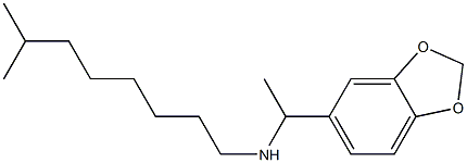 [1-(2H-1,3-benzodioxol-5-yl)ethyl](7-methyloctyl)amine Structure