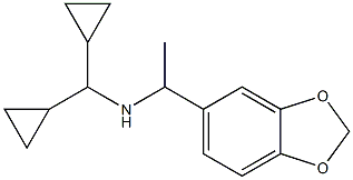 [1-(2H-1,3-benzodioxol-5-yl)ethyl](dicyclopropylmethyl)amine