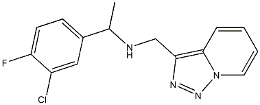 [1-(3-chloro-4-fluorophenyl)ethyl]({[1,2,4]triazolo[3,4-a]pyridin-3-ylmethyl})amine