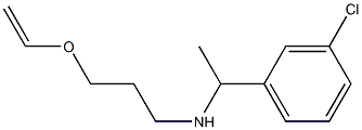 [1-(3-chlorophenyl)ethyl][3-(ethenyloxy)propyl]amine Structure