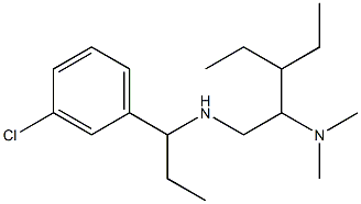 [1-(3-chlorophenyl)propyl][2-(dimethylamino)-3-ethylpentyl]amine