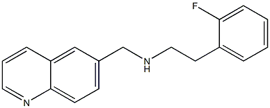 [2-(2-fluorophenyl)ethyl](quinolin-6-ylmethyl)amine