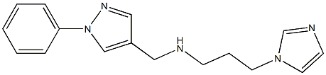 [3-(1H-imidazol-1-yl)propyl][(1-phenyl-1H-pyrazol-4-yl)methyl]amine