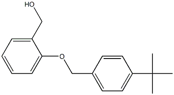 2-(4-tert-ブチルベンジルオキシ)ベンジルアルコール 化学構造式
