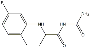 {2-[(5-fluoro-2-methylphenyl)amino]propanoyl}urea