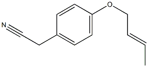 {4-[(2E)-but-2-enyloxy]phenyl}acetonitrile Structure