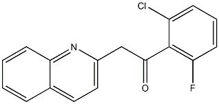 1-(2-chloro-6-fluorophenyl)-2-(quinolin-2-yl)ethan-1-one|
