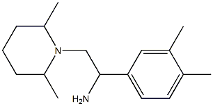 1-(3,4-dimethylphenyl)-2-(2,6-dimethylpiperidin-1-yl)ethan-1-amine