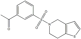 1-(3-{4H,5H,6H,7H-thieno[3,2-c]pyridine-5-sulfonyl}phenyl)ethan-1-one