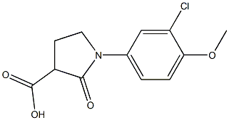 1-(3-chloro-4-methoxyphenyl)-2-oxopyrrolidine-3-carboxylic acid