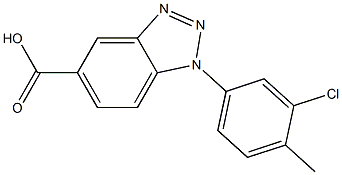 1-(3-chloro-4-methylphenyl)-1H-1,2,3-benzotriazole-5-carboxylic acid