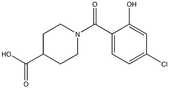 1-(4-chloro-2-hydroxybenzoyl)piperidine-4-carboxylic acid