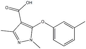 1,3-dimethyl-5-(3-methylphenoxy)-1H-pyrazole-4-carboxylic acid
