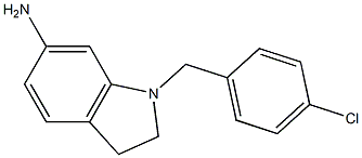 1-[(4-chlorophenyl)methyl]-2,3-dihydro-1H-indol-6-amine