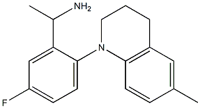 1-[5-fluoro-2-(6-methyl-1,2,3,4-tetrahydroquinolin-1-yl)phenyl]ethan-1-amine