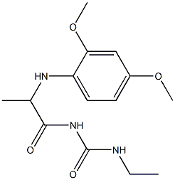 1-{2-[(2,4-dimethoxyphenyl)amino]propanoyl}-3-ethylurea