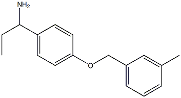 1-{4-[(3-methylphenyl)methoxy]phenyl}propan-1-amine